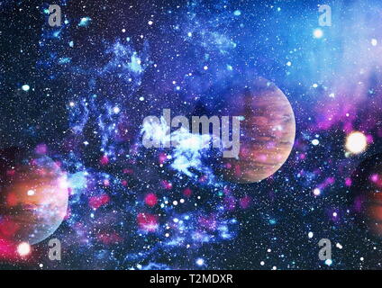 Star field in deep space many light years far from the Earth. Elements of this image furnished by NASA Stock Photo