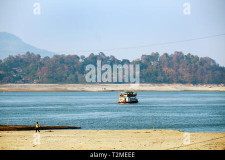 Riverside of the Brahmaputra in Guwahati, Assam, India Stock Photo