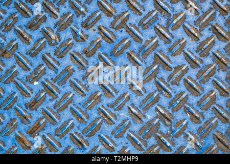 Rusted sheet of metal and grunge texture. Corrosion and oxidized background. Stock Photo