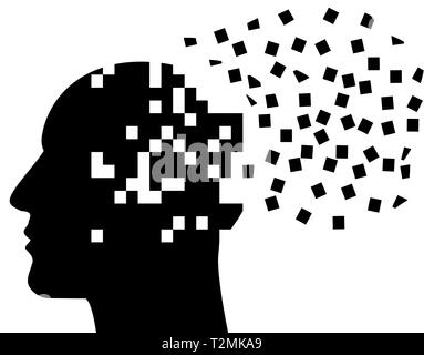 mental mind thought brain learning ideas illustration Stock Photo