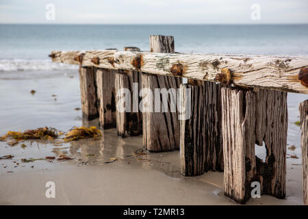 The victor harbor erosion groynes located on the Fleurieu Peninsula ...