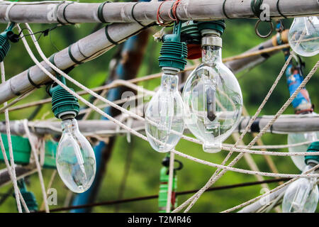 Bulbs For Fishing On The Fishing Boat.Squid Fishing Boat Light Bulb, This  Is Used At Night To Attract The Animals At The Water Surface. Stock Photo,  Picture and Royalty Free Image. Image