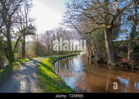 Brecon to Monmouth Canal in South Wales Stock Photo