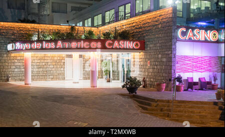 Playa de las Americas Casino, Costa Adeje, Tenerife, Canary Islands Stock Photo