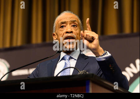 Rev. Al Sharpton, NAN Founder, at the National Action Network (NAN) convention in New York City. Stock Photo