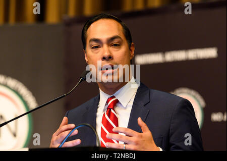 Julian Castro, former Secretary, U.S. Housing and Urban Development, at the National Action Network (NAN) convention in New York City. Stock Photo