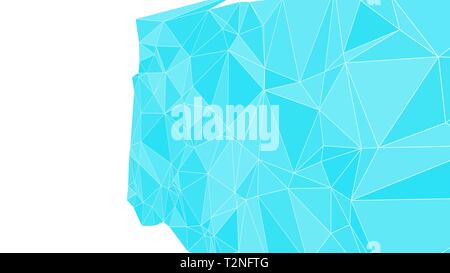 Technology science abstract vector triangle shapes connected Stock Vector