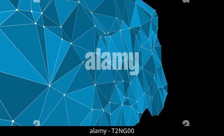 Connected abstract triangles vector presentation background Stock Vector