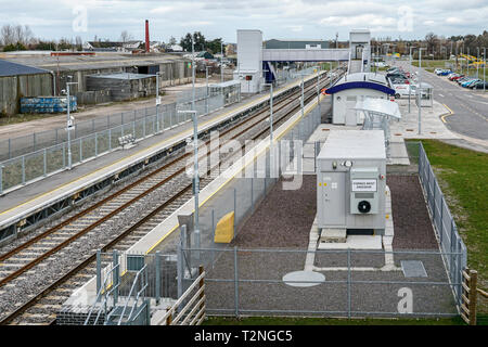 New Forres Railway Station in Forres Moray Scotland UK Stock Photo