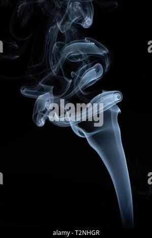 white smoke smoke on black background . abstract Stock Photo