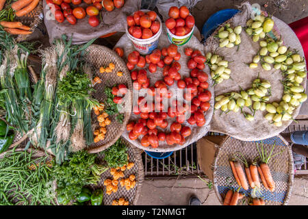 Produce for sale , Kimironko Market , Kigali Rwanda Stock Photo