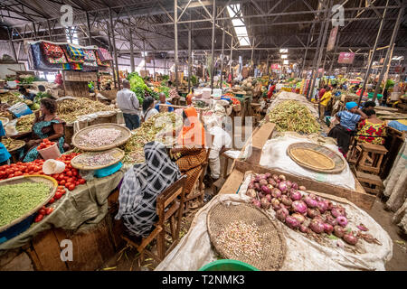 Produce for sale , Kimironko Market , Kigali Rwanda Stock Photo