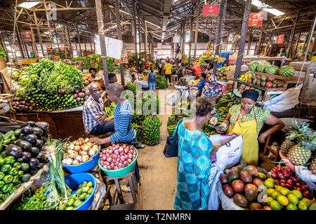 Fresh produce for sale , Kimironko Market , Kigali Rwanda Stock Photo