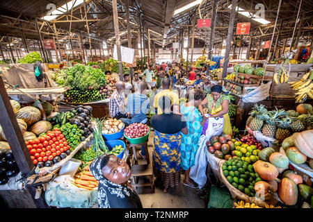 Fresh produce for sale , Kimironko Market , Kigali Rwanda Stock Photo