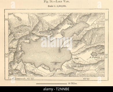 Lake Van map, turkey Stock Vector Image & Art - Alamy