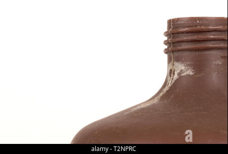 Photo developing equipment - Plastic bottle with chemicals, isolated on white Stock Photo