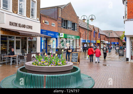 Victoria Street in the town centre of Crewe Cheshire UK Stock Photo