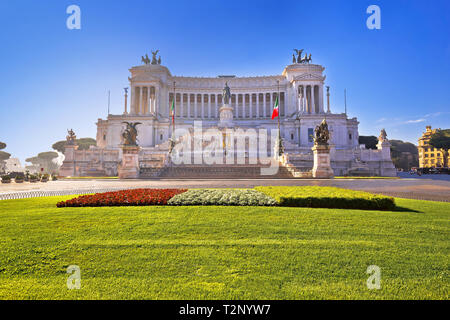 Piazza Venezia square in Rome Altare della Patria view, eternal city, capital of Italy Stock Photo