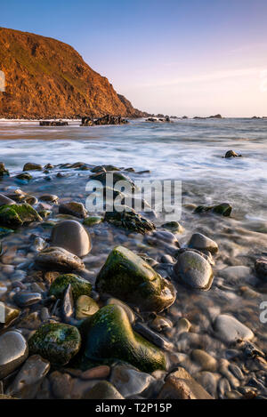 Duckpool on the Hartland Heritage Coast, North Cornwall, England. Stock Photo