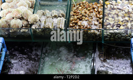 fresh fish and seafood, Thailand market Stock Photo