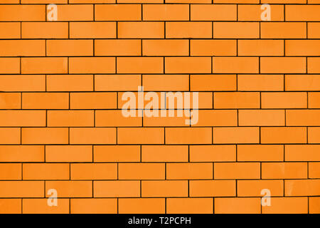 View of brown brick wall background with copy space - big Stock Photo
