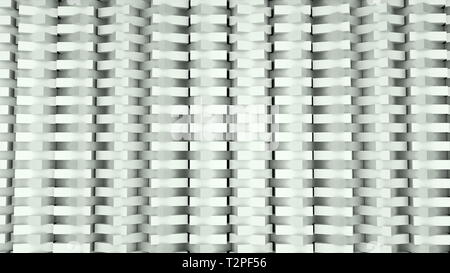 Geometry abstraction - rows of rectangles objects - many geometrical shapes, 3d rendering computer generated background Stock Photo