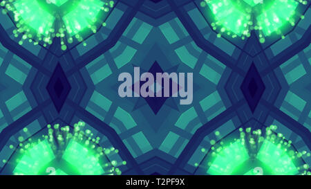 Linear explosion abstraction with moving particles like fiber, 3d rendering, computer generated background Stock Photo