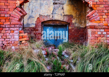 Remains of old building structure Stock Photo