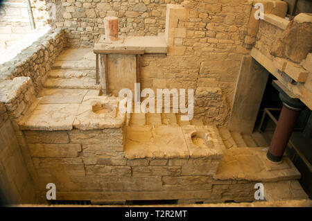 Stairs of Knossos Palace Stock Photo