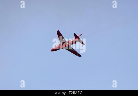 Red Arrows aerobatic display 170817 Stock Photo