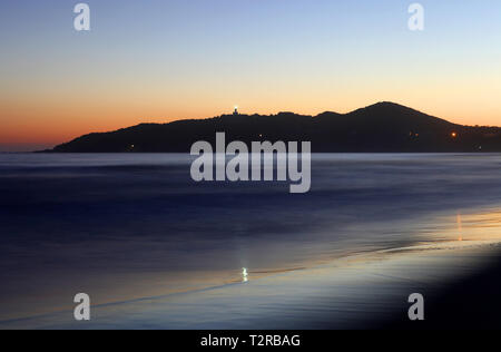 Visit Australia.  Views and sunrise scenics of Australia.  Byron Bay  is located in  New South Wales, and is Australia's most easterly point. Stock Photo