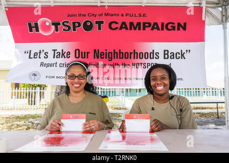 Miami Florida,Liberty City,Square,public housing,ceremony,dedication,community garden,plot,urban,allotment,gardening,green movement,Black woman female Stock Photo