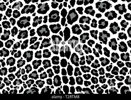 Leopard pattern design. Seamless Leopard pattern design, vector illustration background. Fur animal skin design illustration for web, fashion, textile Stock Vector