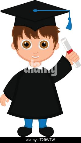 Download Cute graduated boy image. Vector illustration design Stock ...