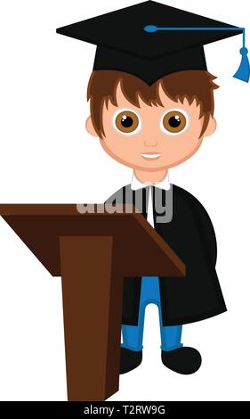 Download Cute graduated boy image. Vector illustration design Stock ...