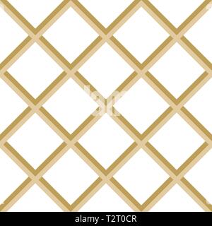 Geometric abstract vector pattern. Geometric modern ornament. Seamless modern white and golden background Stock Vector