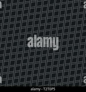 Geometric dotted vector black and white pattern. Seamless abstract modern texture for wallpapers and backgrounds Stock Vector