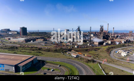 Port Talbot Steel Works Stock Photo