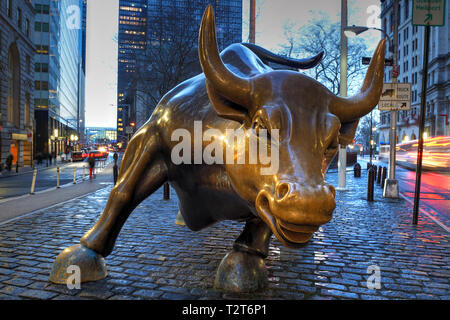 Charging Bull, New York City Stock Photo