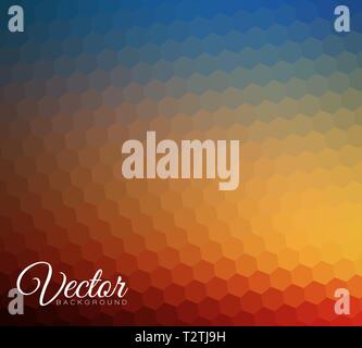 Abstract blur background made from hexagons with place for your text Stock Vector