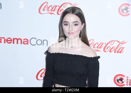 Las Vegas, Nevada, USA. 04th Apr, 2019. Kaitlyn Dever at the CinemaCon Big Screen Achievement Awards at The Colosseum at Caesar's Palace on April 04, 2019 in Las Vegas, Nevada. Photo: imageSPACE Credit: Imagespace/Alamy Live News Stock Photo