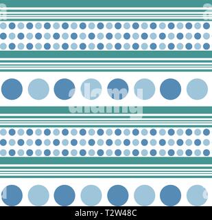 Retro seamless pattern (tiling). Endless texture can be used for wallpaper, pattern fills, web page background, surface textures. Soft colors - blue,  Stock Vector
