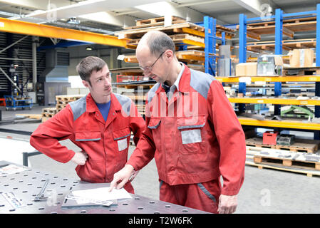 training and apprenticeship in industry Stock Photo