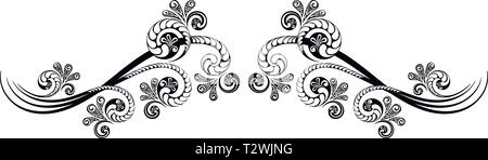 Vintage decorative calligraphic borders. Template signage, logos, labels, stickers, cards. Classic design elements for greeting cards, diplomas, certi Stock Vector