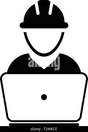 Online Engineering Service Icon. Male Symbol on mobile screen. Flat ...