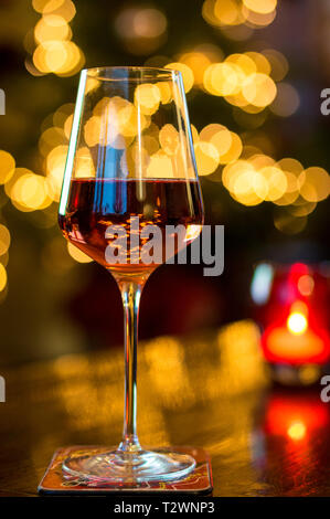 Champagne glasses on a beautiful bokeh background. Valentine's day ...