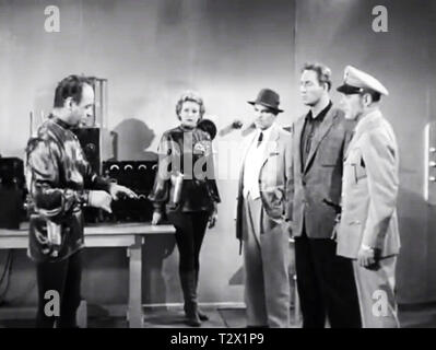 Screenshot of the Aliens from Plan 9 From outer Space Stock Photo