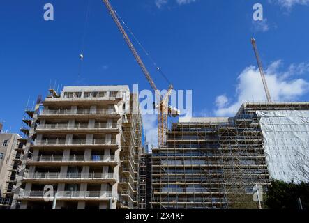 Brand New Apartments Being Built in Staines upon Thames UK Stock Photo