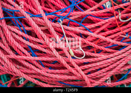 Ropes used for fishing. Stock Photo