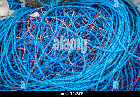 Ropes used for fishing. Stock Photo